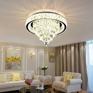 Đèn Ốp Trần Pha Lê Cao Cấp Sang Trọng - Điểm Nhấn Đẳng Cấp | Đèn TLV
