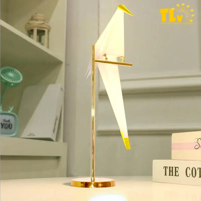 Đèn Bàn Hình Chim Origami Nghệ Thuật Cao Cấp | Đèn Trang Trí TLV